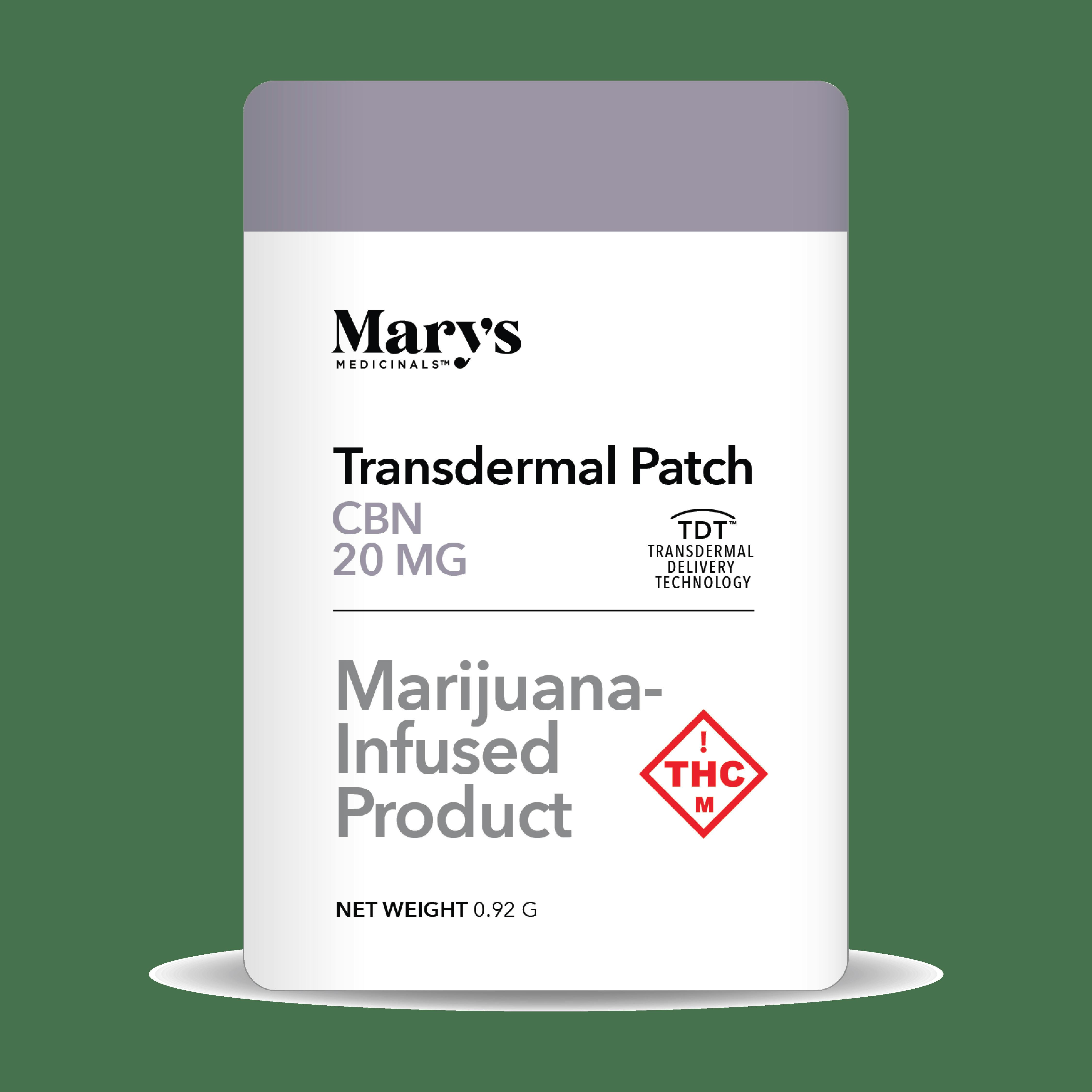 Mary's Medicinals CBN Transdermal Patch