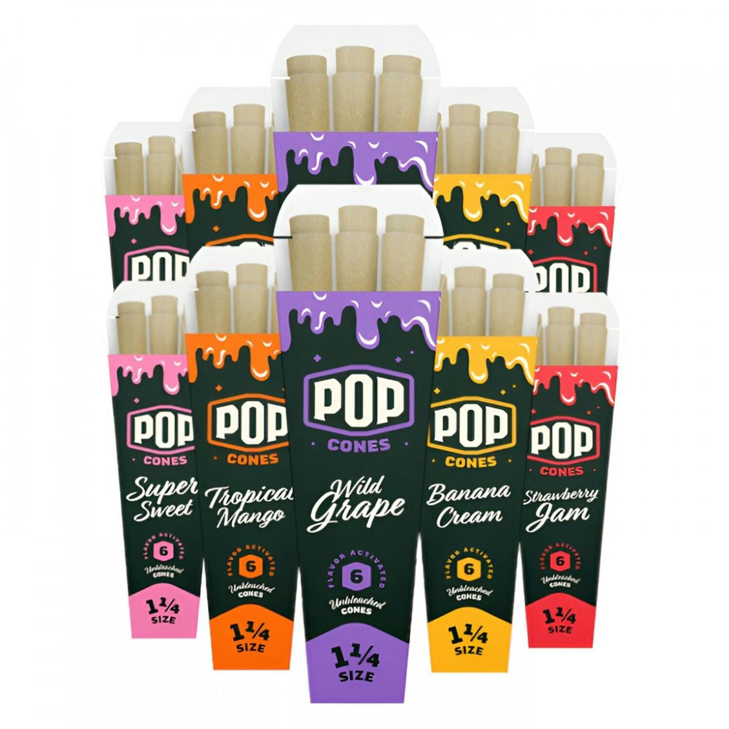 Pop Cones King Size 3pk Wild Grape