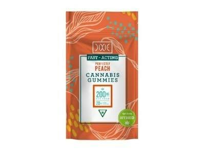 Dixie Perfectly Peach Nano Gluten Free Gummies