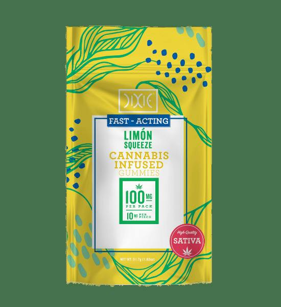Dixie Limon Squeeze Nano Gummies 10pk