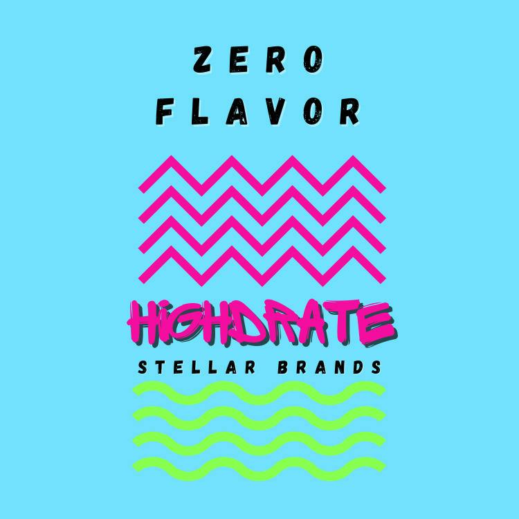 Highdrate Zero Flavor Solventless Drink mix 4pk