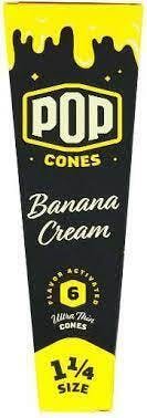 Pop Cones Ultra Thin Banana Cream 6pk | 1 1/4