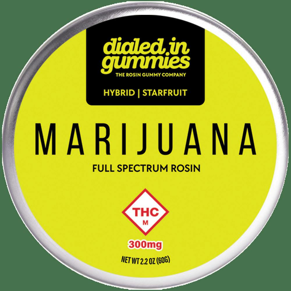 Dialed In Starfruit Live Rosin Gummies 10pk