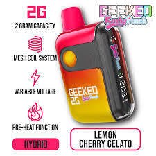 Kushy Punch Lemon Cherry Gelato GEEKED Disposable