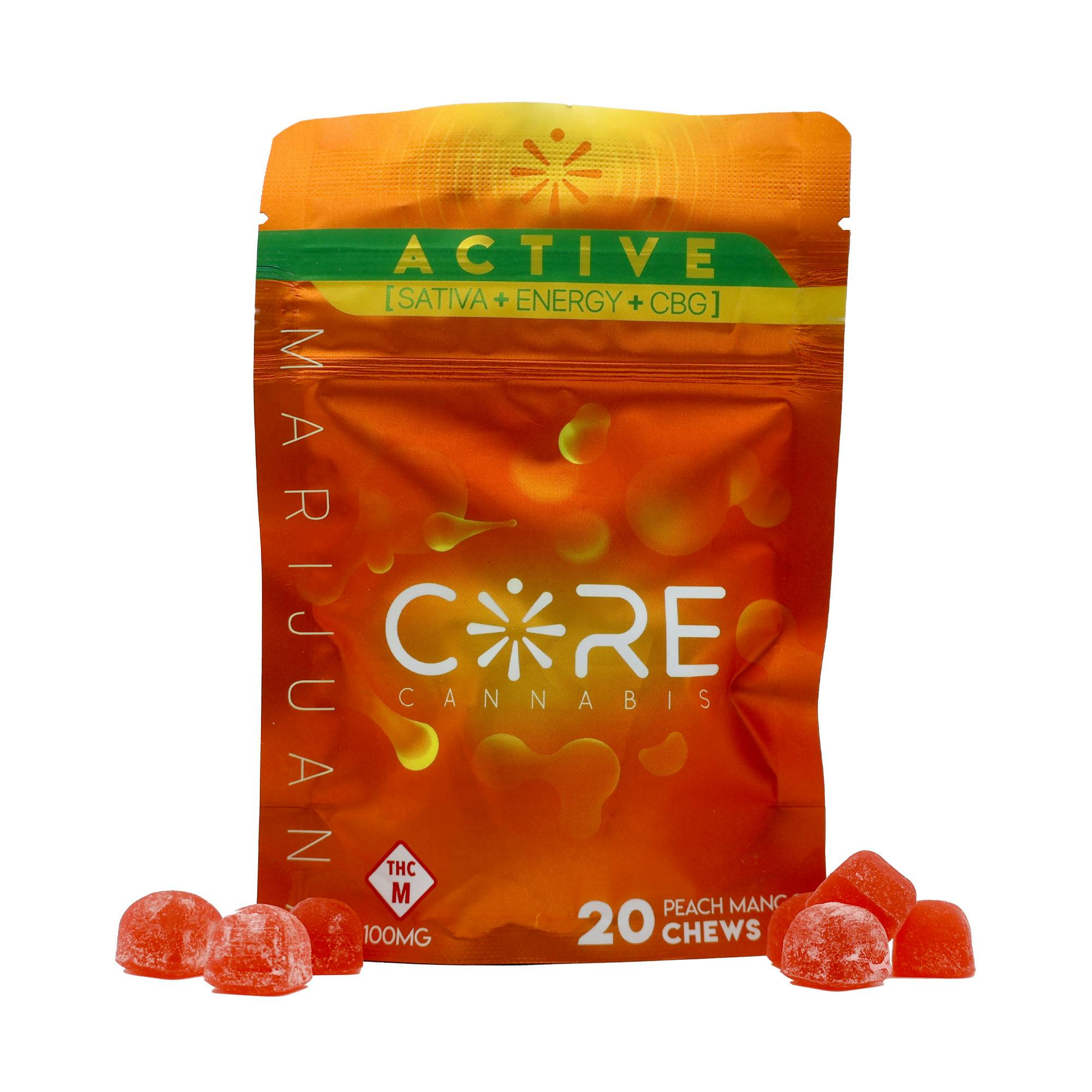 Core Peach Mango Active Chews