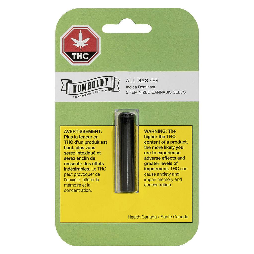 Humboldt Seed Company - All Gas OG Seeds Hybrid - 5 Pack