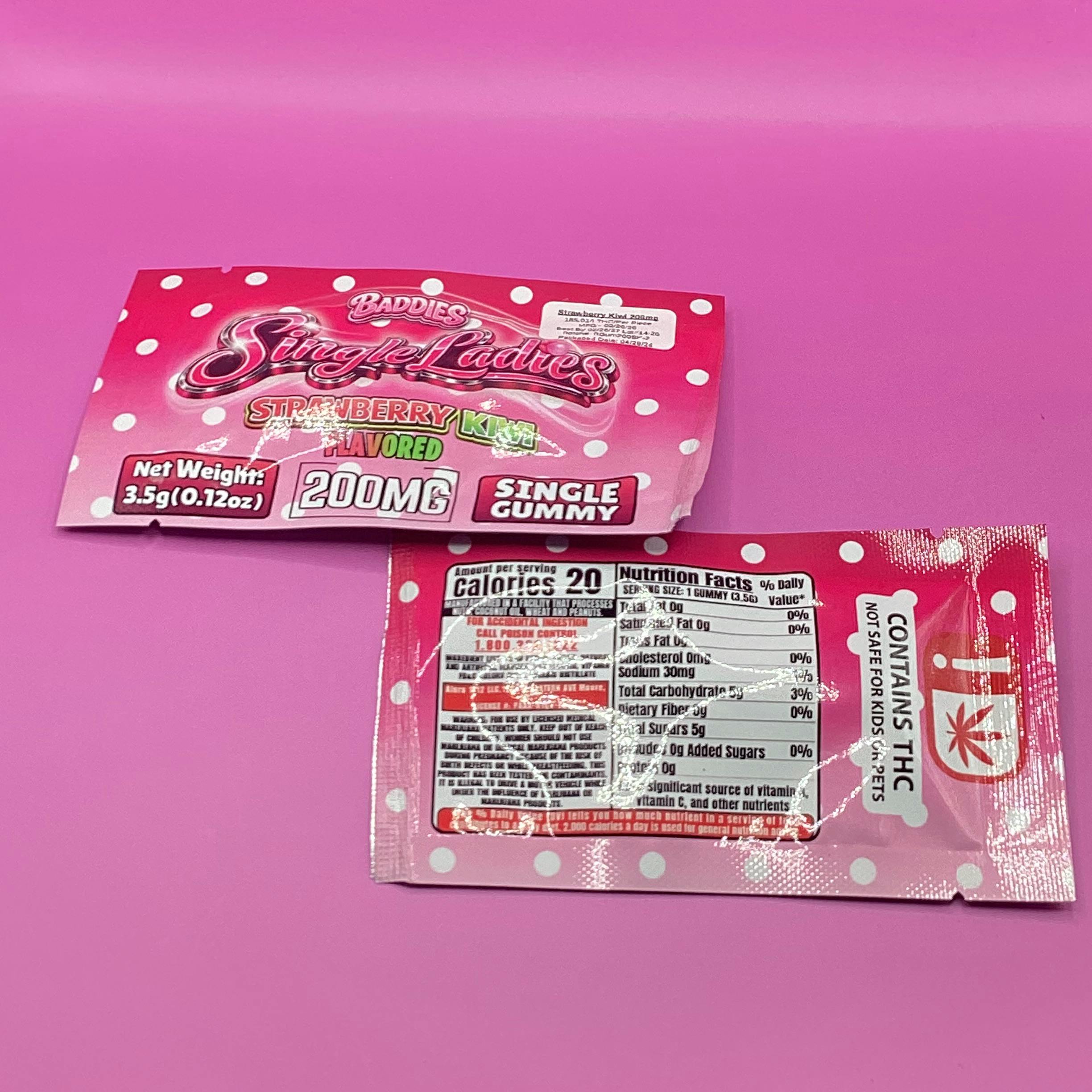 Single Ladies 200mg - Strawberry Kiwi at Grams Dispo