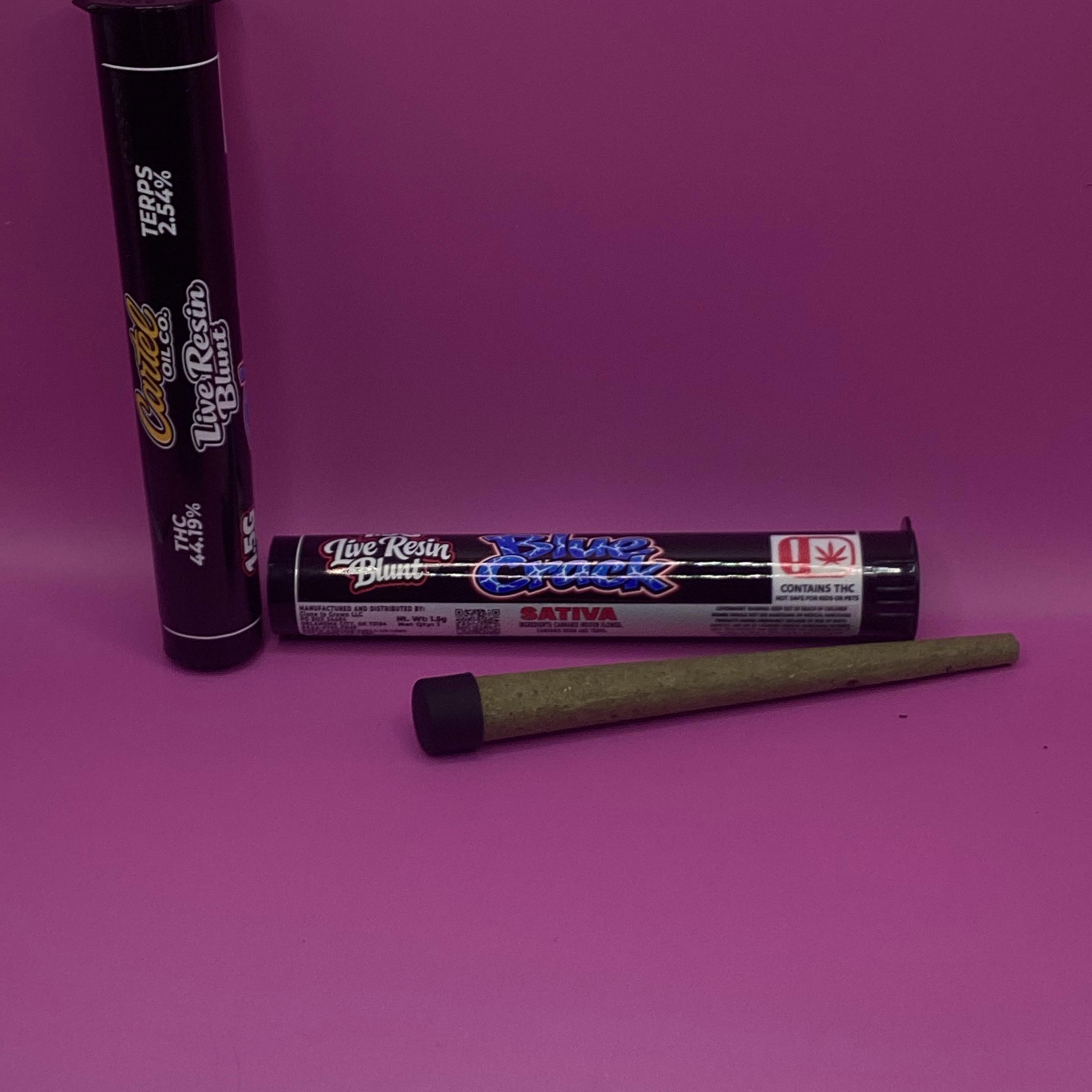 Cartel Oil Co | Live Resin Blunt Cone | Sativa | Blue Crack | 1.5g