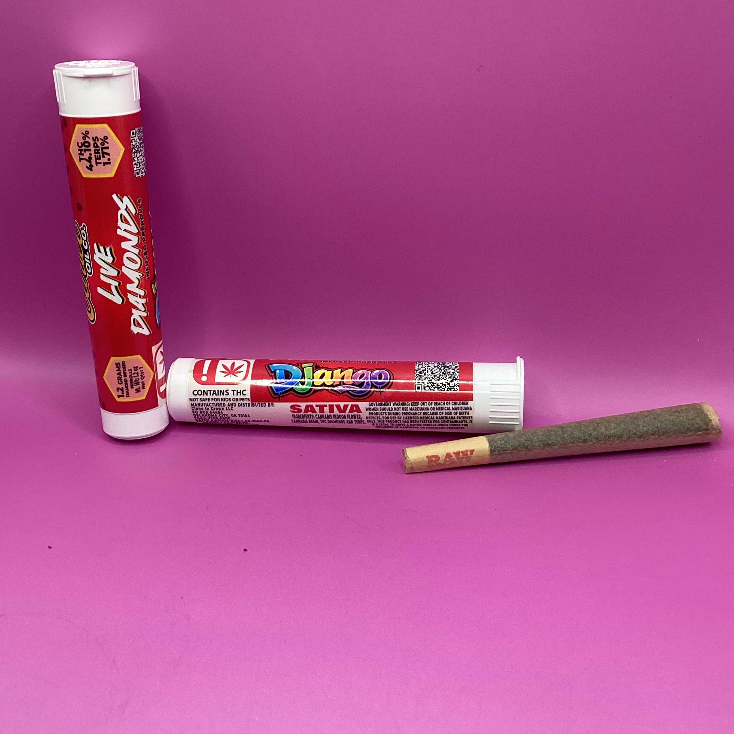 Cartel Oil Co | Diamond Infused Pre-Roll | Sativa | Django | 1.2g