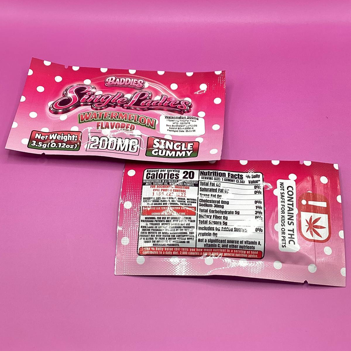 200mg Single Ladies - Watermelon at Grams Dispo