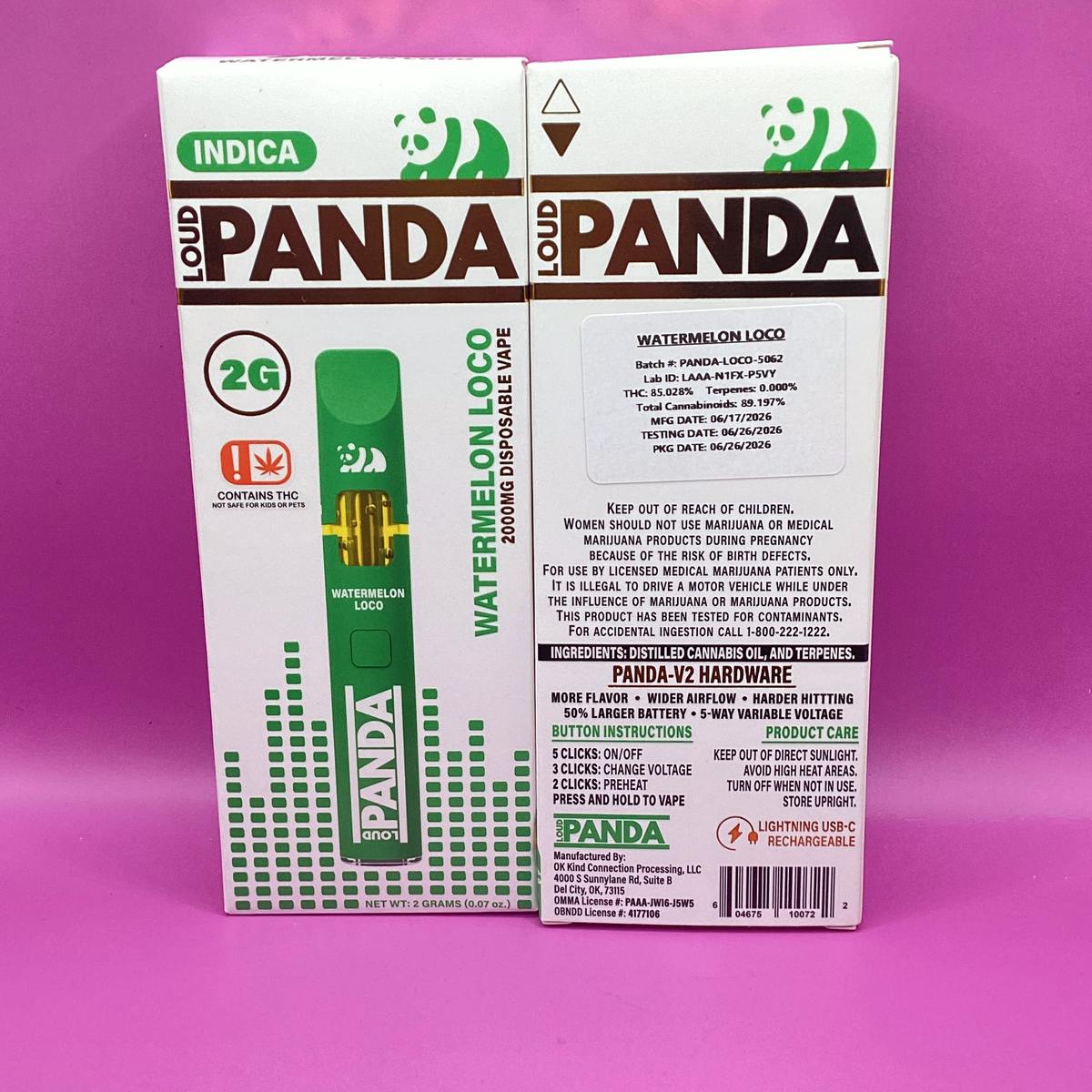 Loud Panda Watermelon Loco