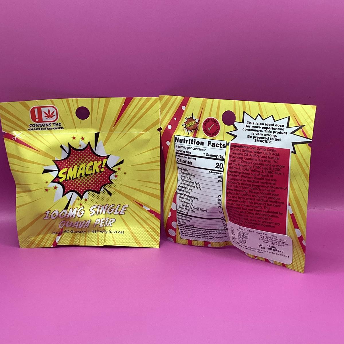 SMACK! - SINGLES - Guava Pear - 100mg THC