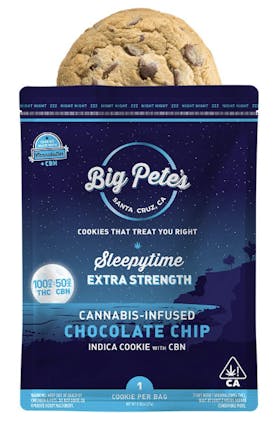 BIG PETES | INDICA | SLEEPYTIME CBN CHOCOLATE CHIP | 100MG THC : 50MG CBN | COOKIE