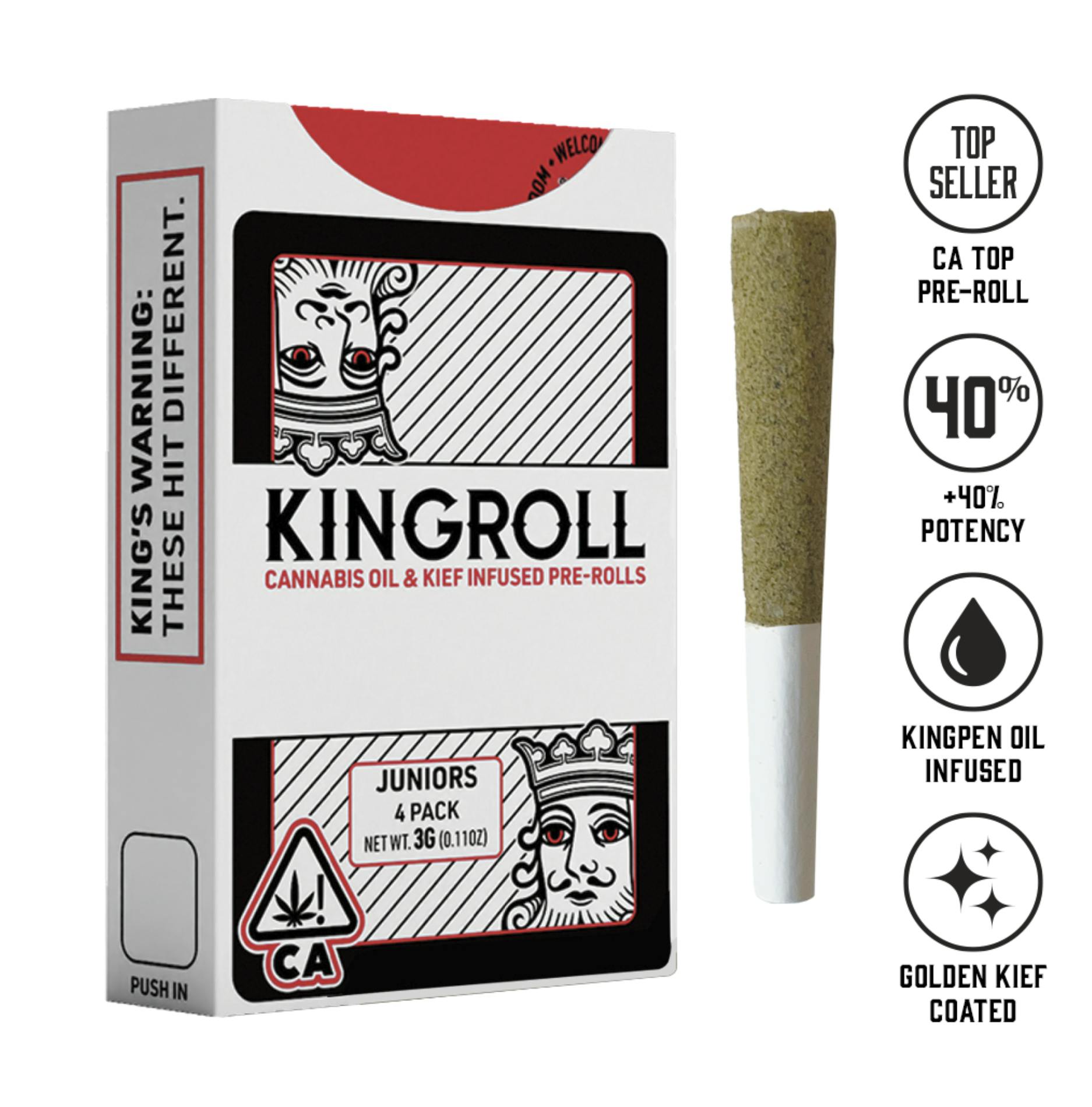 Kingroll Jrs | Zoap x Permanent Marker | Infused Joints | 0.75g each | 4pk