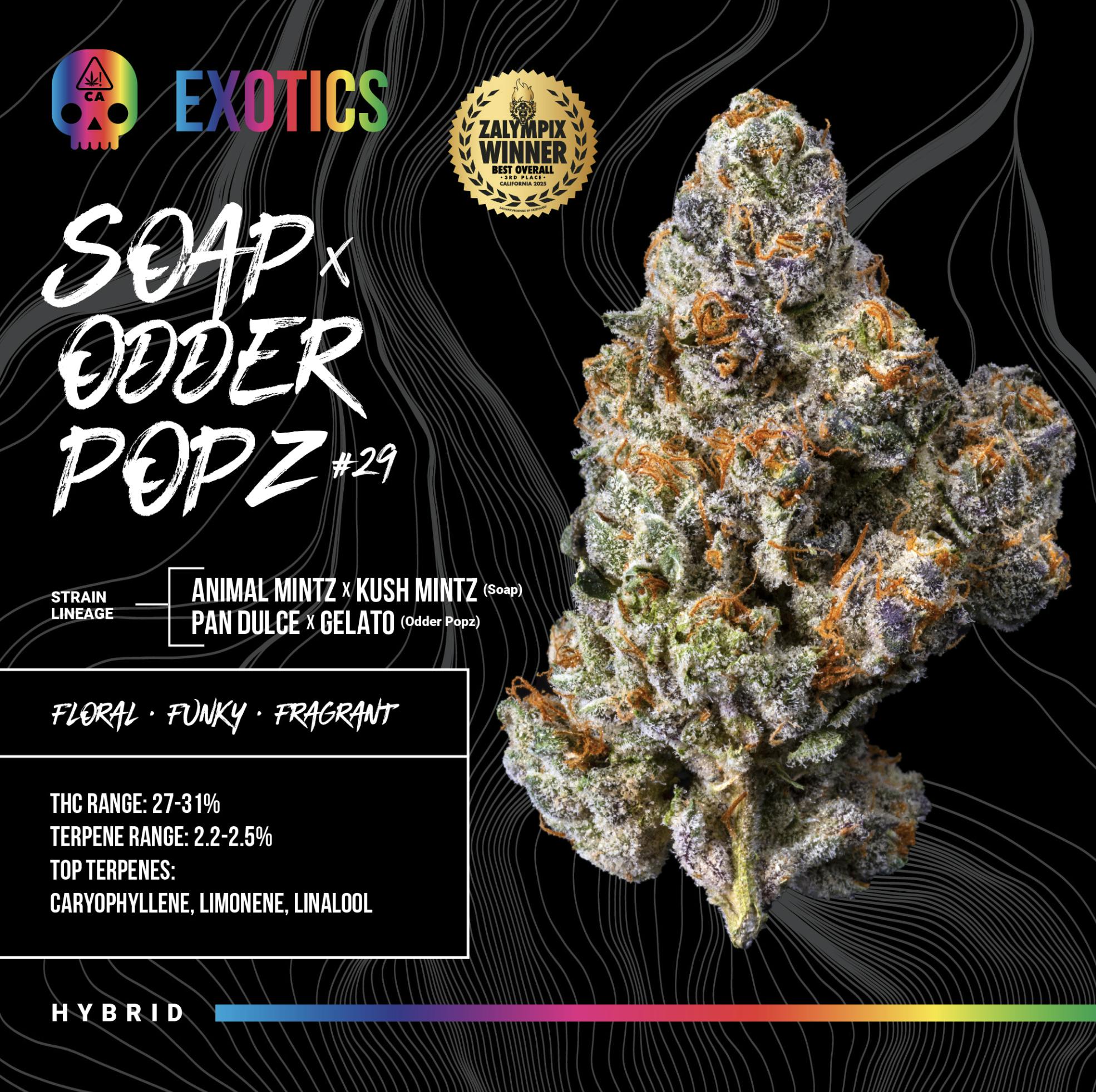 BOSKY | HYBRID | SOAP X ODDER POPZ #29 | 3.5G