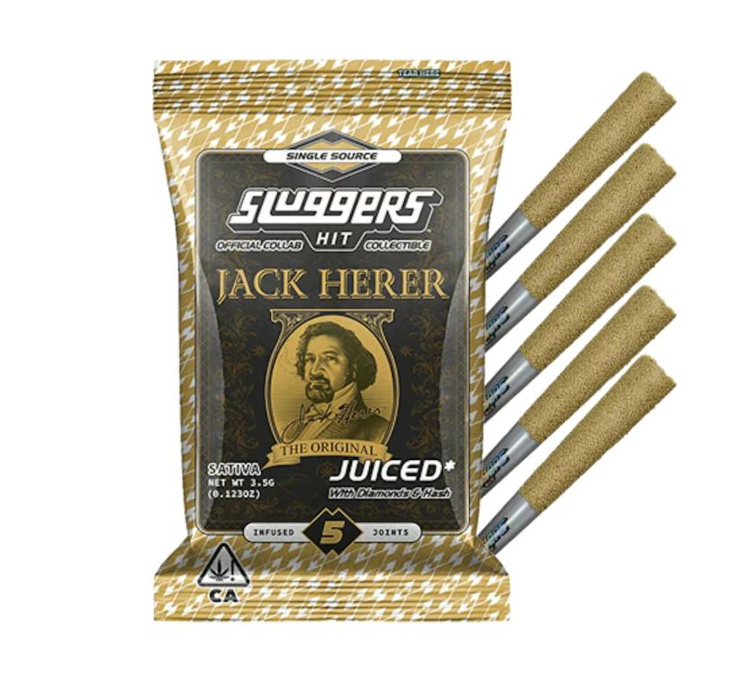 SLUGGERS | SATIVA | JACK HERER | 5PK | INFUSED | PRE ROLL