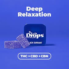 DROPS | INDICA | BLACK CURRANT | 100MG | LIVE ROSIN | GUMMY