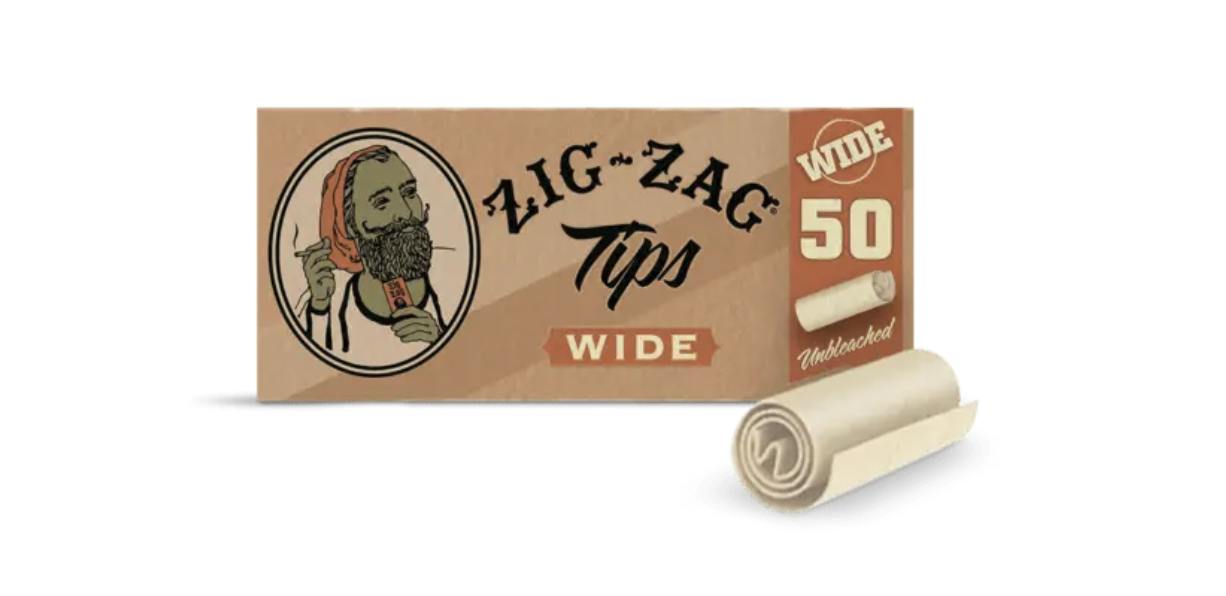 ZIG ZAG | UNBLEACHED WIDE TIPS | 50PK