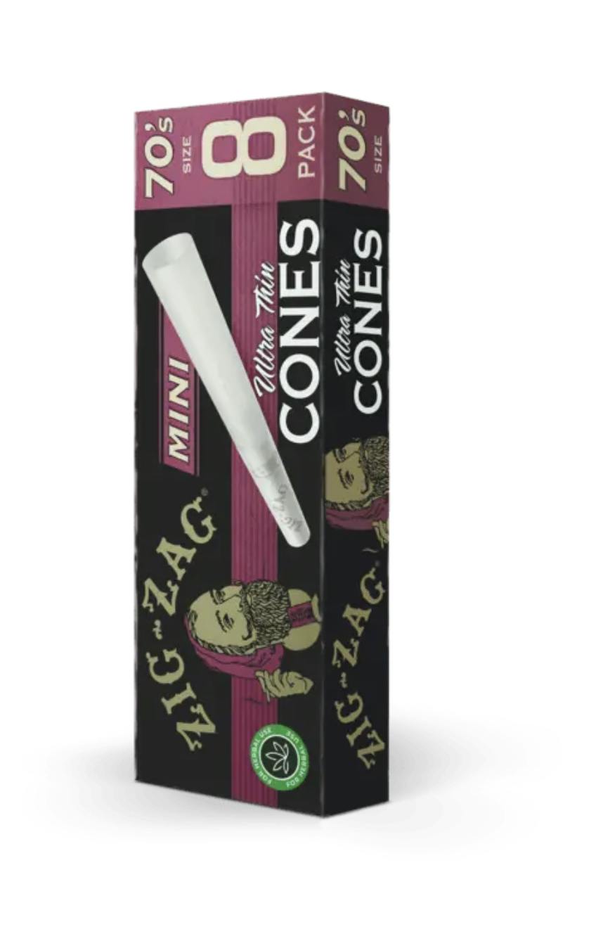 ZIG ZAG | 70S | ULTRA THIN CONES | 8PK