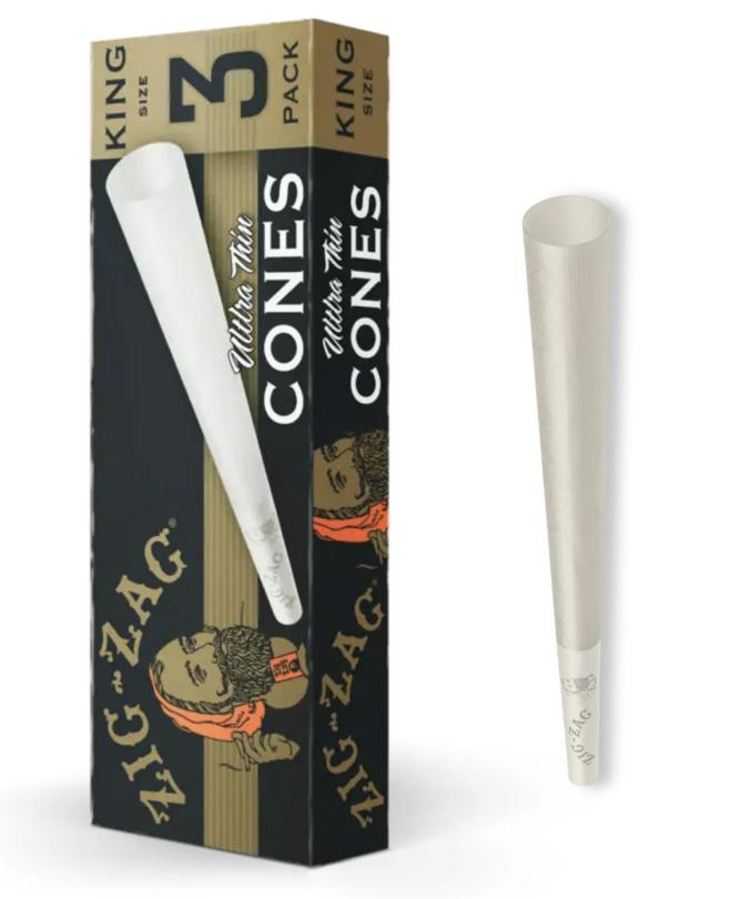 ZIG ZAG | KING SIZE | ULTRA THIN CONE | 3PK