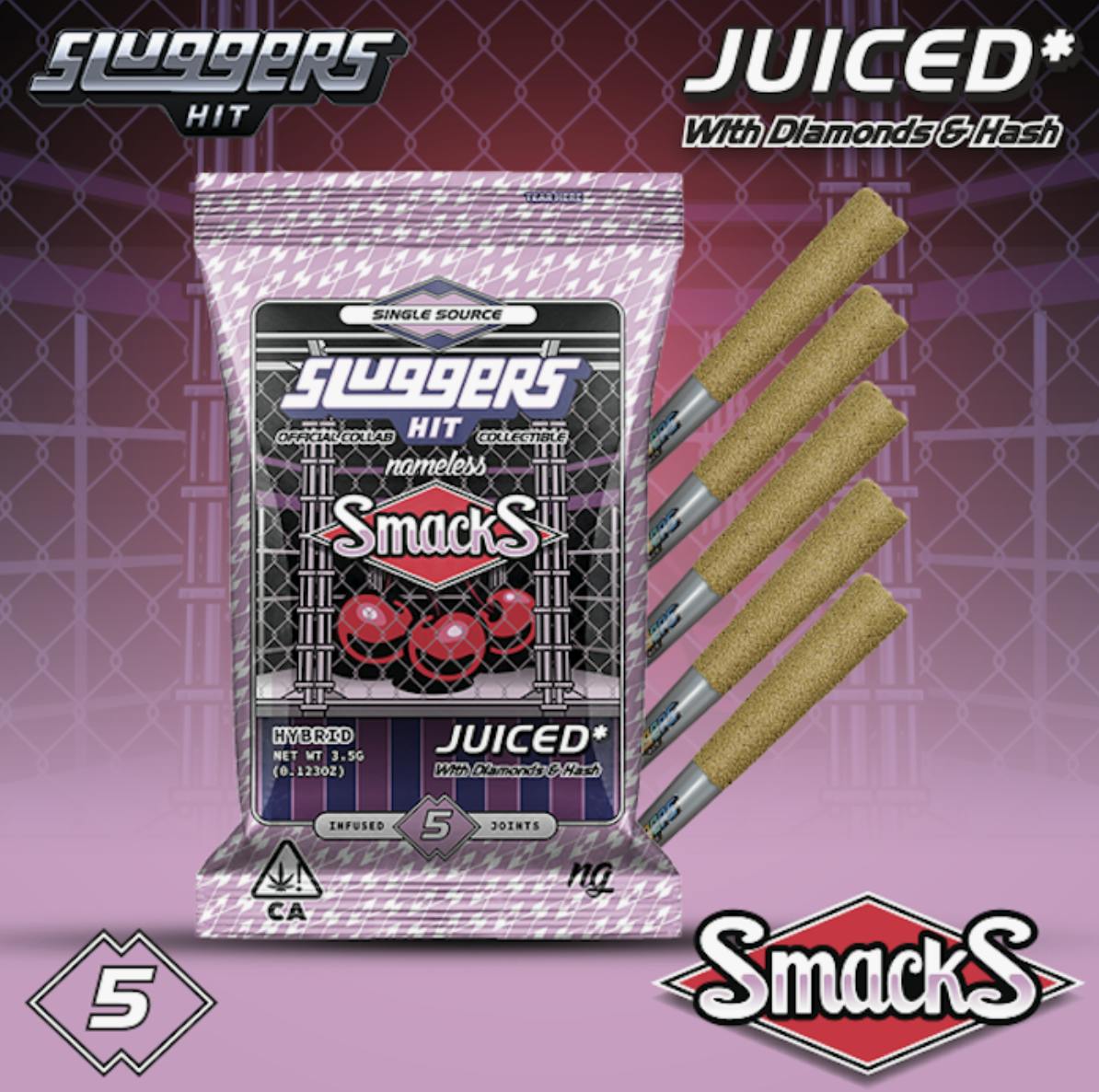 SLUGGERS | HYBRID | SMACKS | 5PK | INFUSED | PRE ROLL
