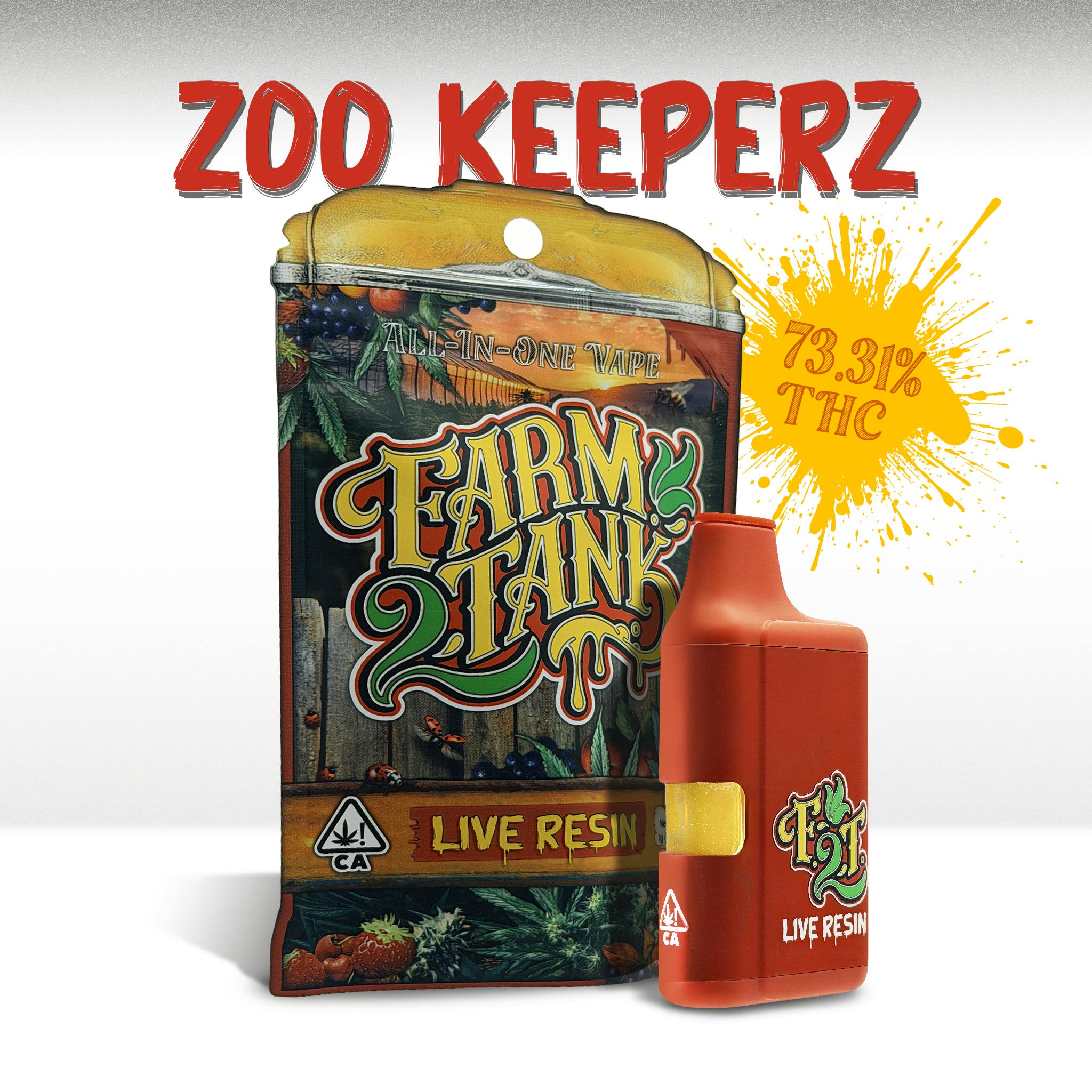 FARM 2 TANK | HYBRID | ZOO KEEPERZ | 1G | LIVE RESIN | AIO