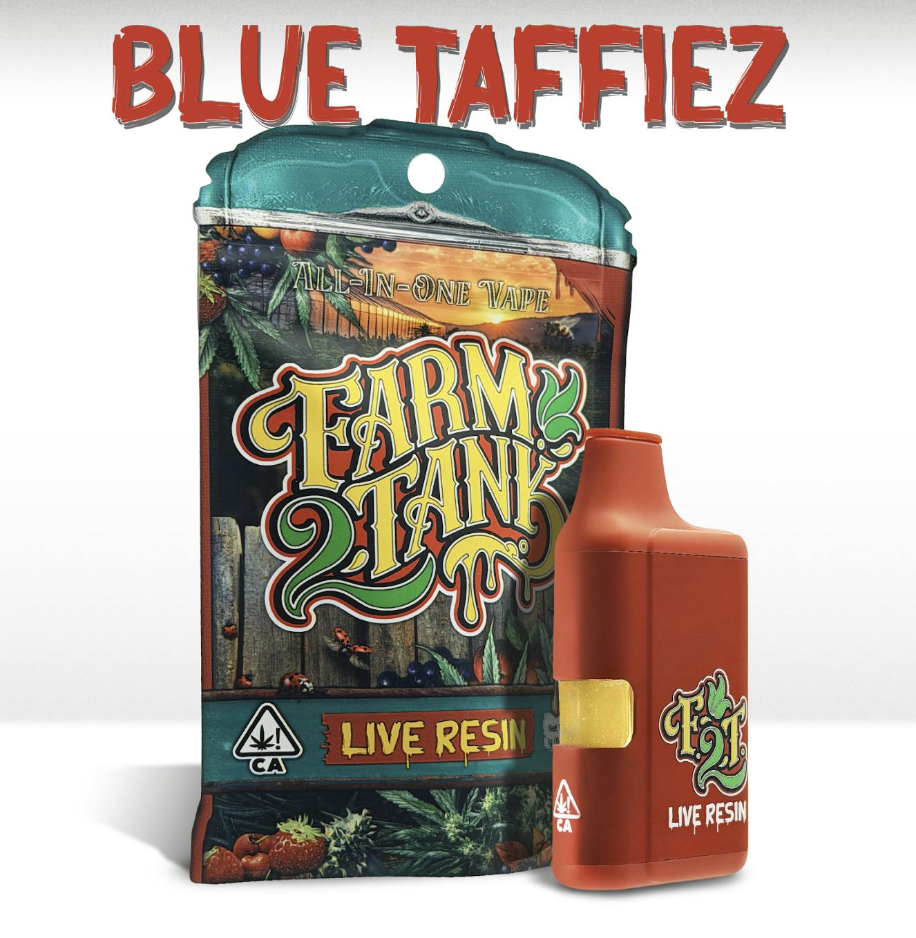 FARM 2 TANK | HYBRID | BLUE TAFFIEZ | 1G | LIVE RESIN | AIO