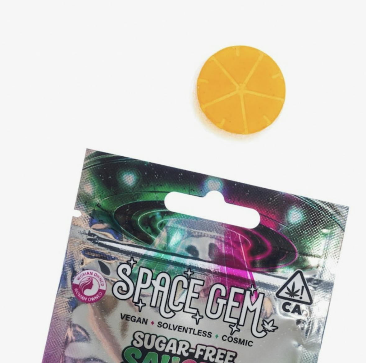 SPACE GEM | FLYING SAUCER | SUGAR FREE SPICY SANDIA | 100MG | GUMMY