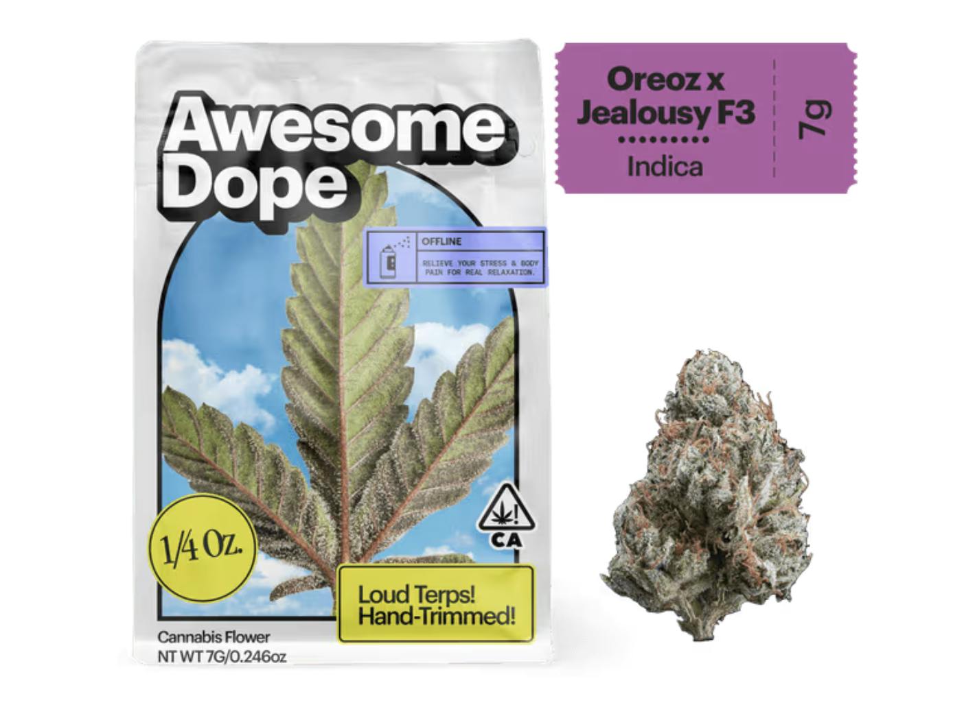 AWESOME DOPE | INDICA | OREOZ X JEALOUSY F3 | 7G