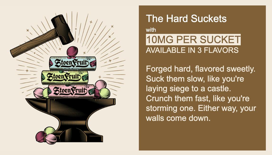 STOEN FRUIT | HYBRID | WATERMELON | 100MG | 10CT | HARD SUCKETS
