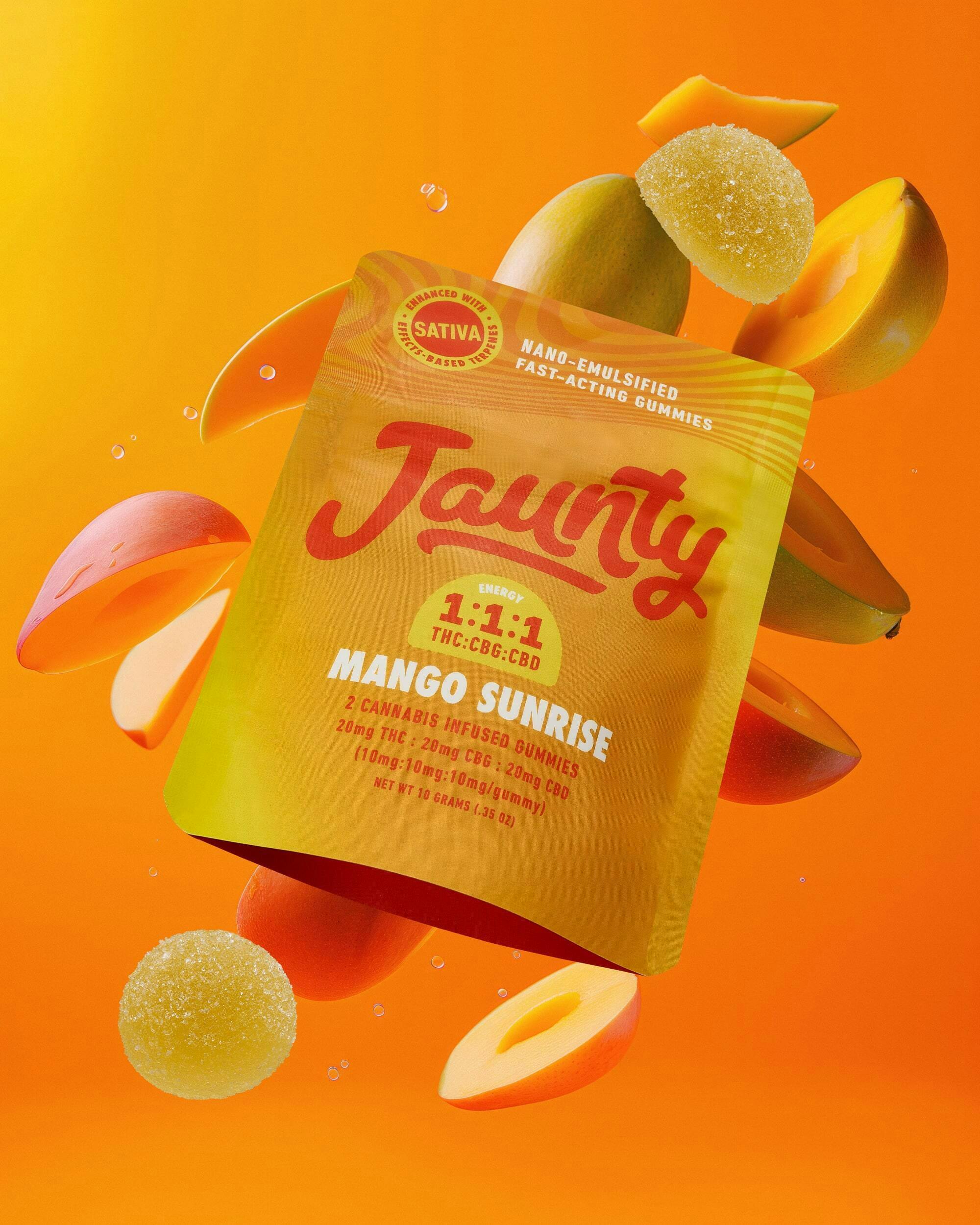 Mango Sunrise Gummies 2pk at A Classy Joint Cannabis Dispensary