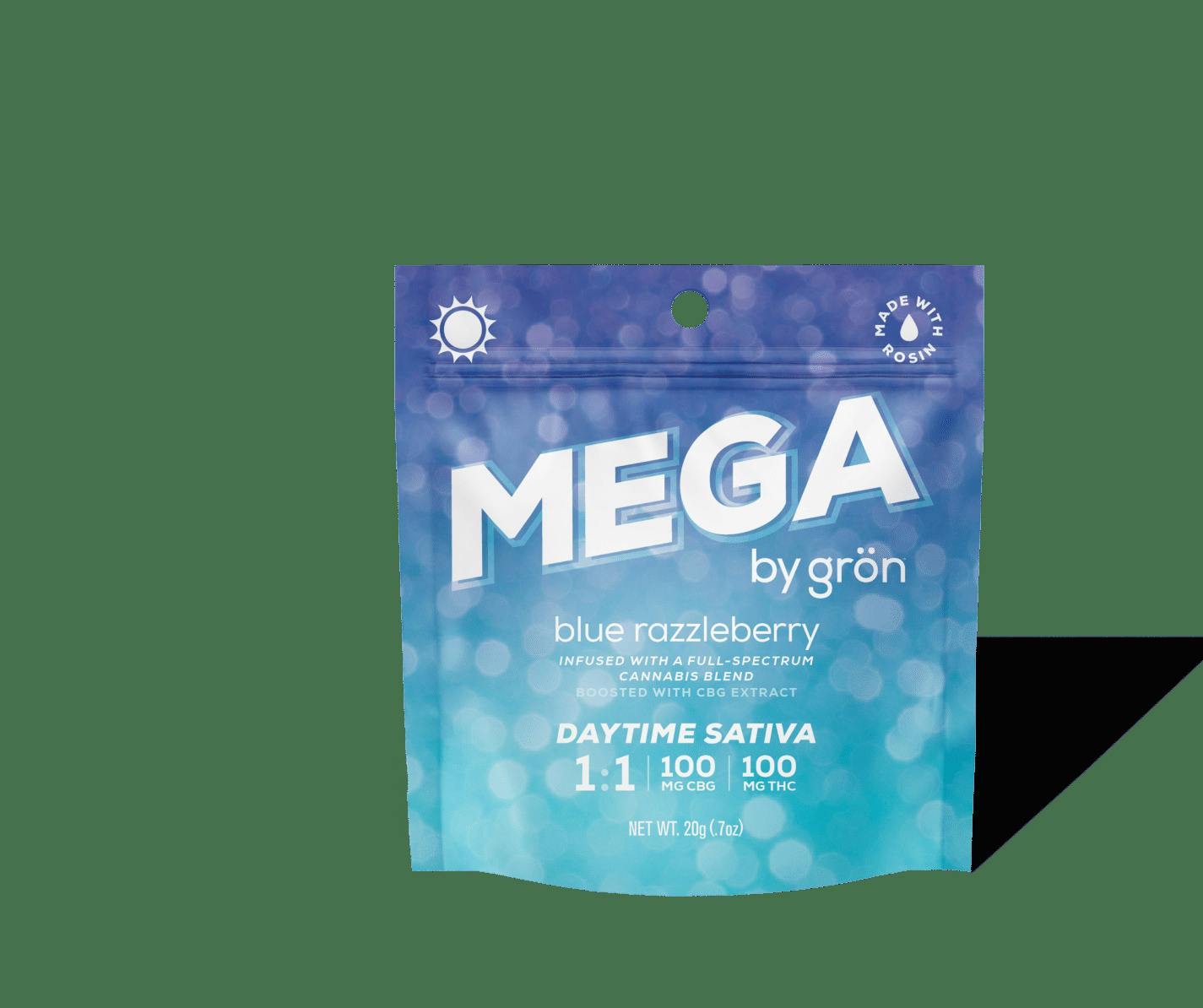 Blue Razzleberry Mega Daytime Gummy at A Classy Joint Cannabis Dispensary