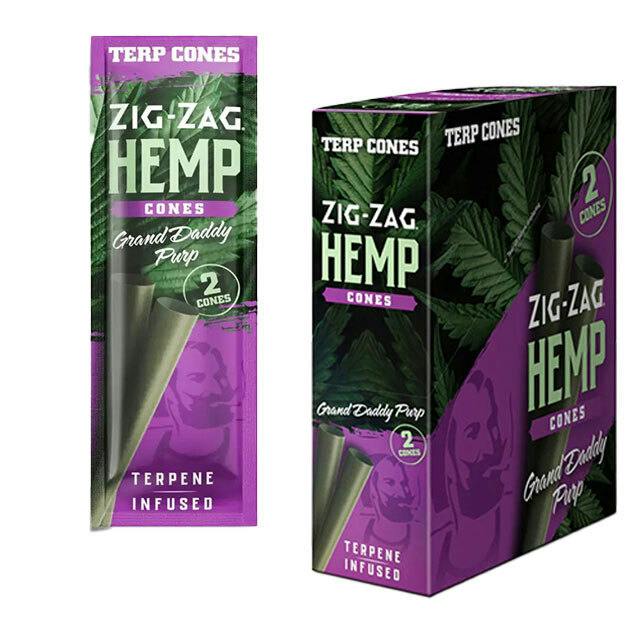 Zig-Zag - Terp Infused Hemp Cones - Grand Daddy Purp - 2pk