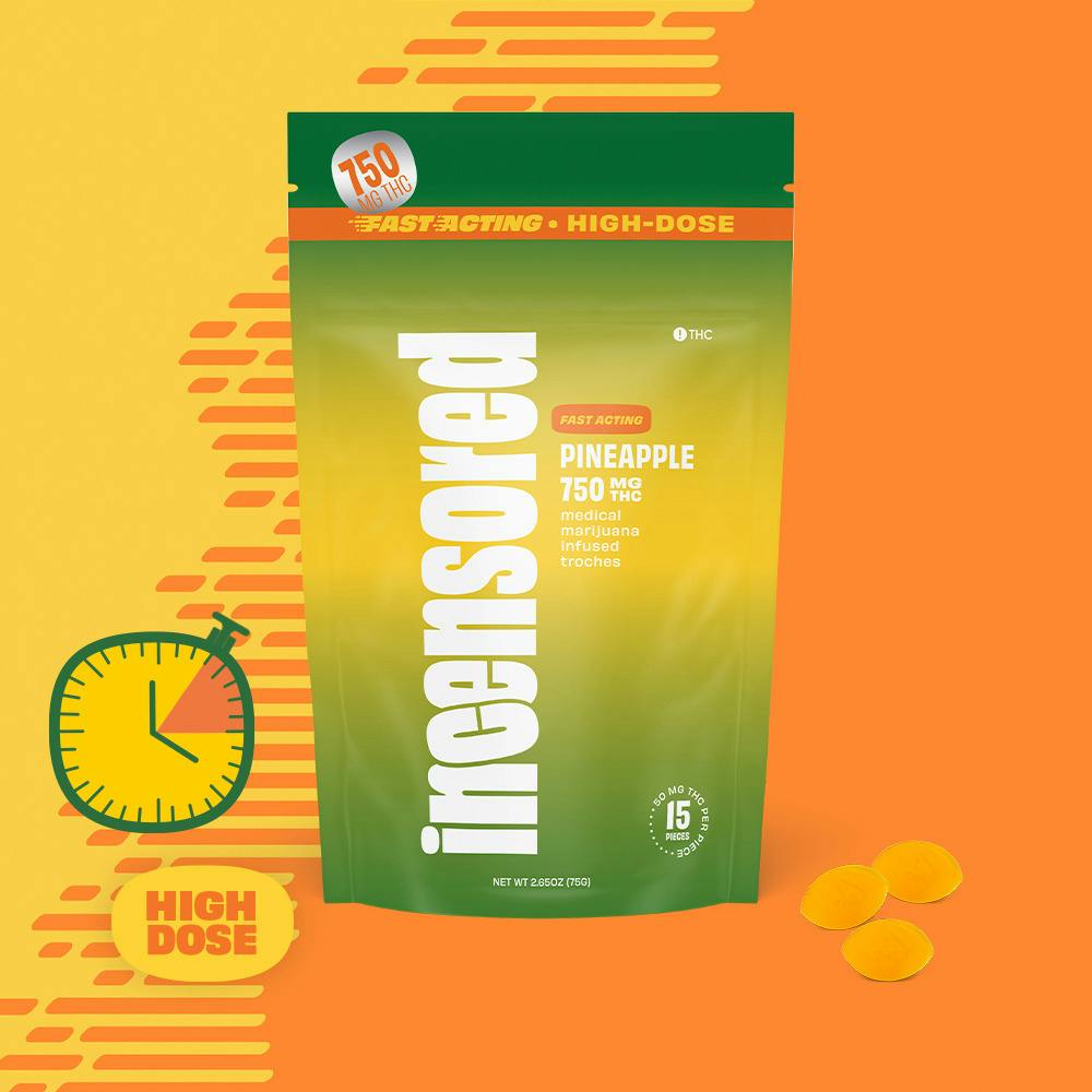 Pineapple Fast Acting Troches 15ct