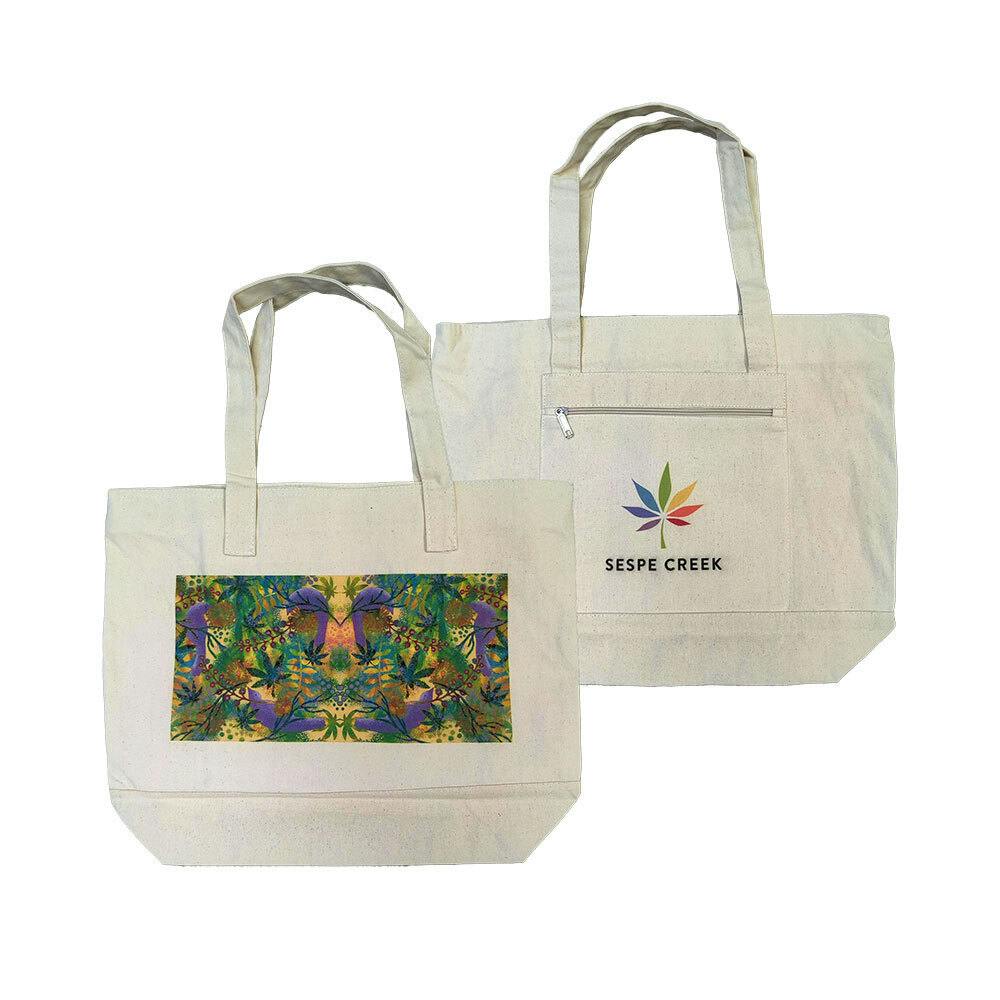 LIMITED EDITION ZIPPERED CANVAS ART TOTE
