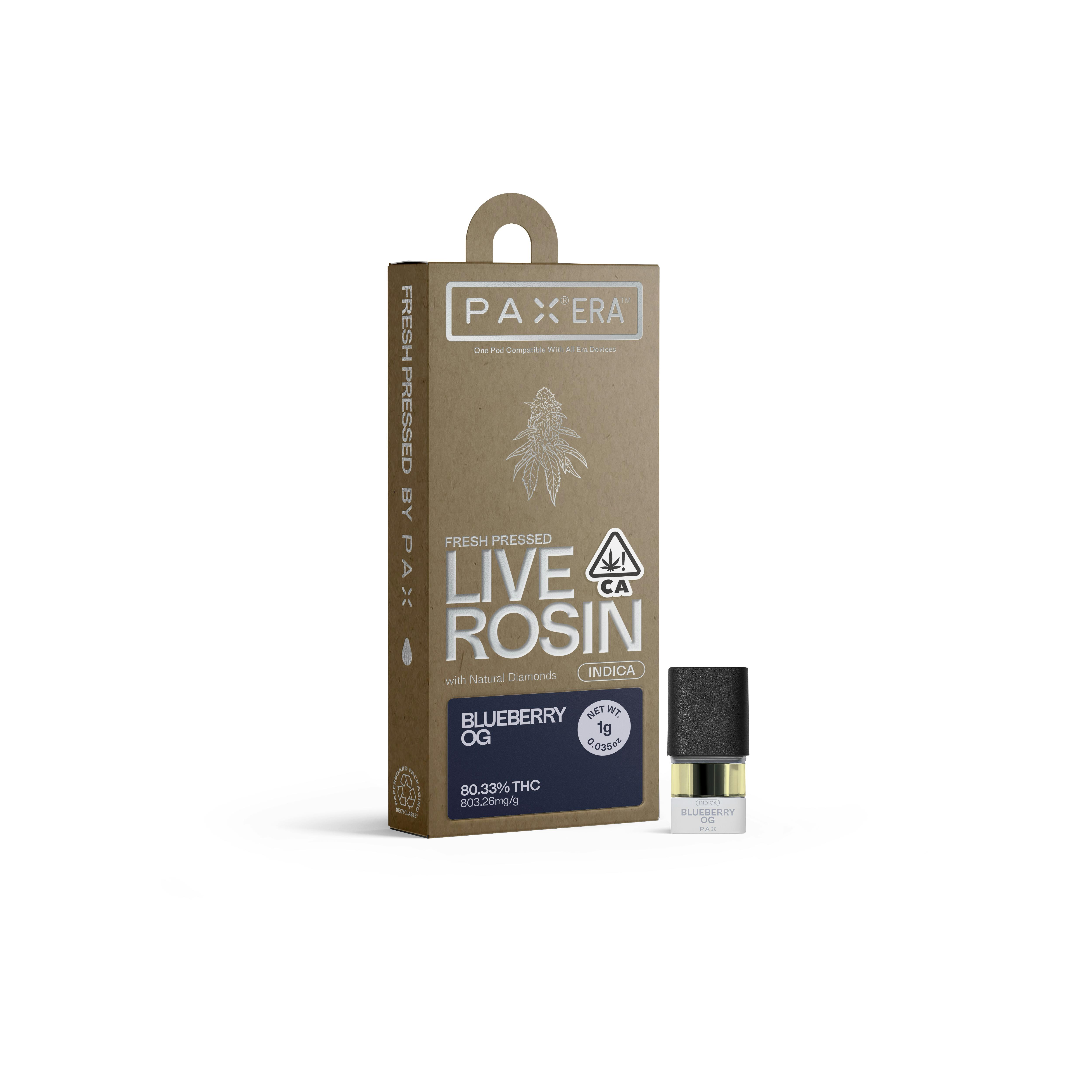 Blueberry OG | Live Rosin with Diamonds Pod | 1g