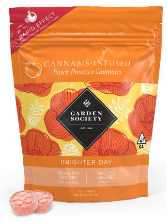 Garden Society Peach Prosecco Gummies