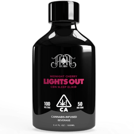 Heavy Hitters: 100mg RTD: Lights Out Midnight Cherry Elixir Beverage