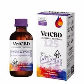 VETCBD - starter size 125mg CBD 1oz Cannabis Tincture