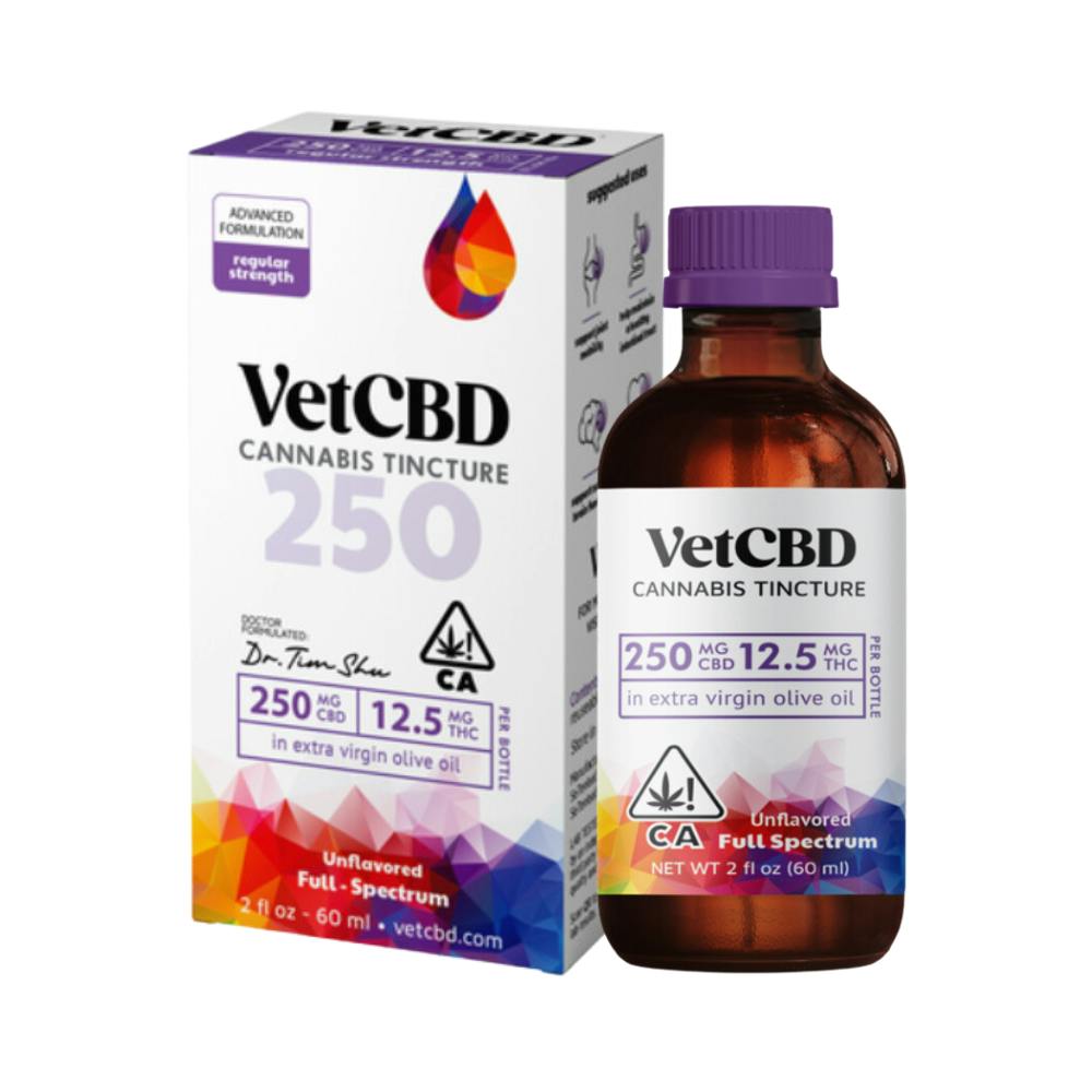 VetCBD, Regular Strength 20:1 Tincture, 250mg, 2oz