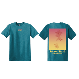 Secret Stash - Gradient T-Shirt - Galapagos Blue - M