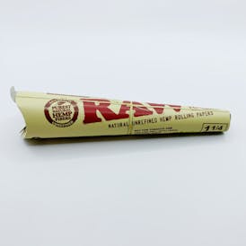 RAW Organic Hemp 1 1/4 Cones 6 Pack