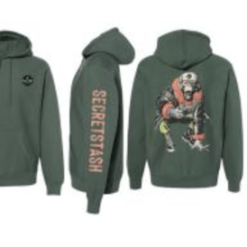 Secret Stash - Hoodie - Green - Small