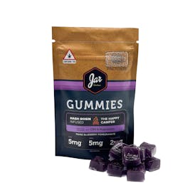 JAR Gummies Hash Rosin - Blueberry Pomegranate Indica 100mg 20 pk