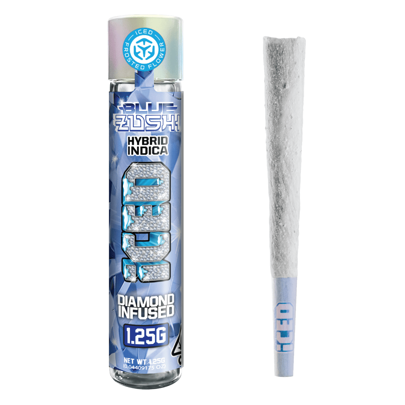 KB - ICED - INFUSED PREROLL - BLUE ZUSHI - 1.25G
