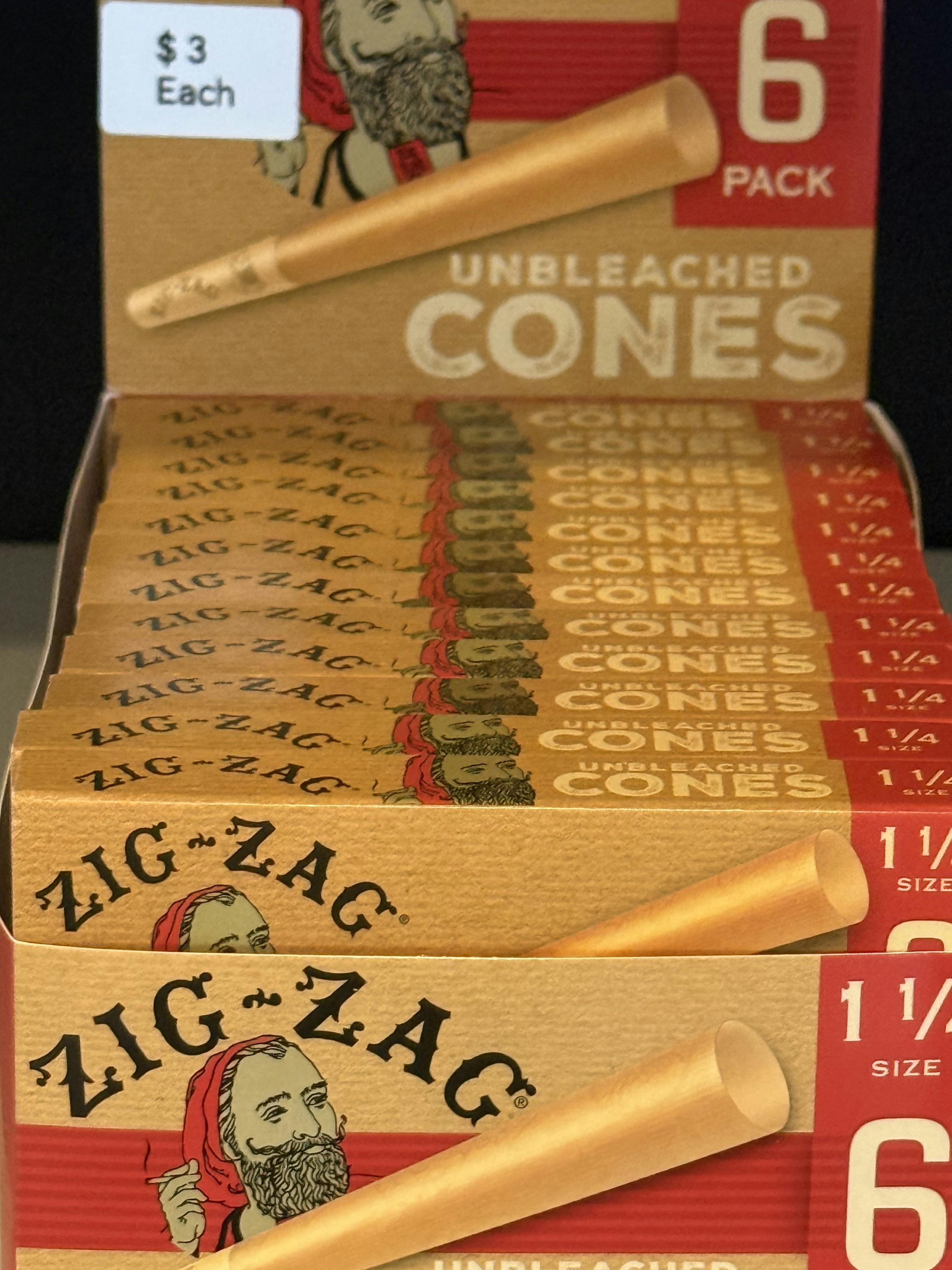 Zig Zag: Unbleached Cones 1 1/4