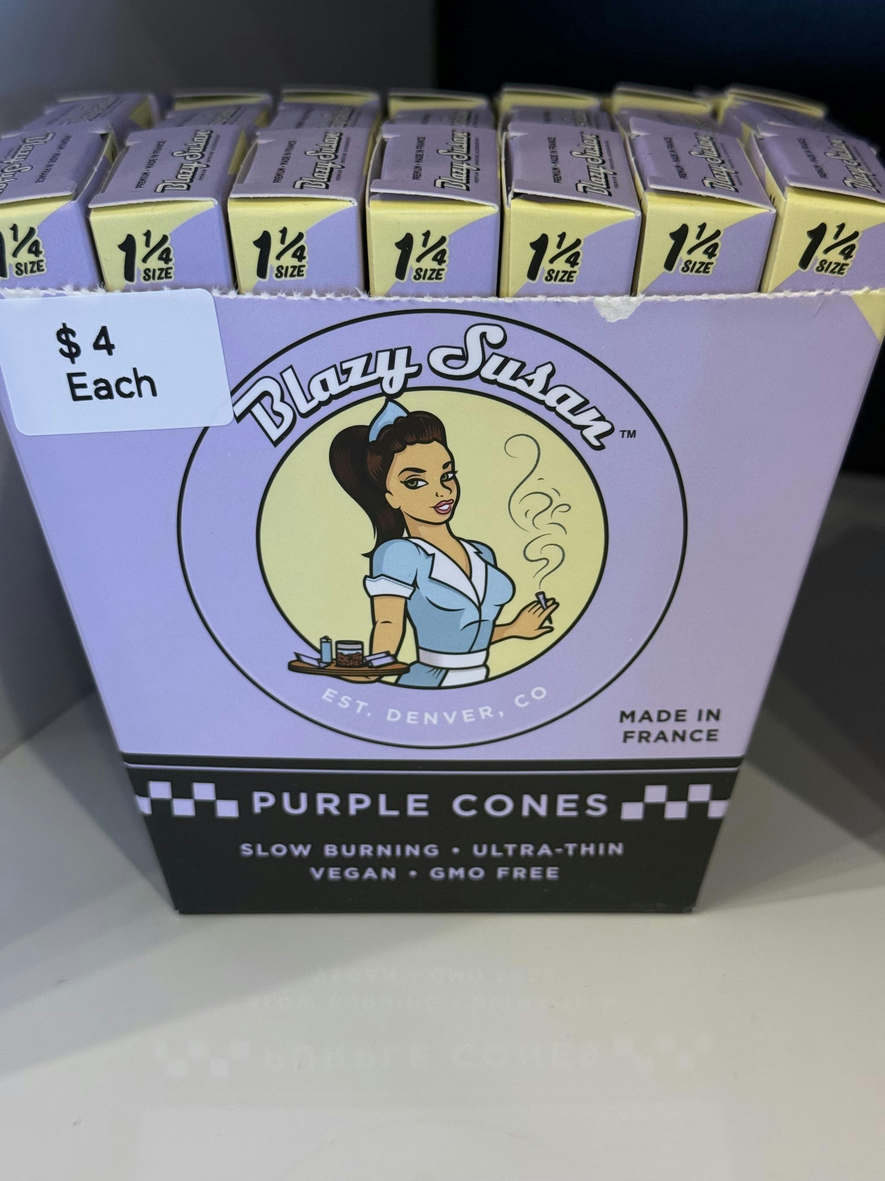 Blazy Susan: Purple Cones 1 1/4