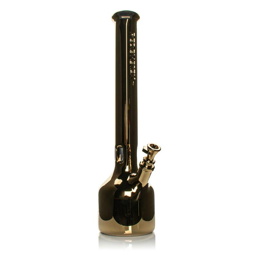 Red Eye Tek | 18" 24K Gold Terminator Hex Tube Water Pipe | Bong