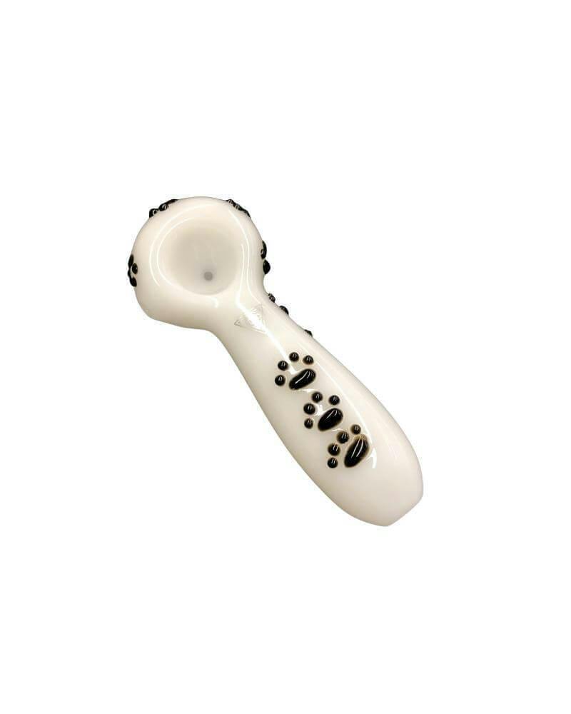 Red Eye Glass | 4.5" Paw Print | Hand Pipe