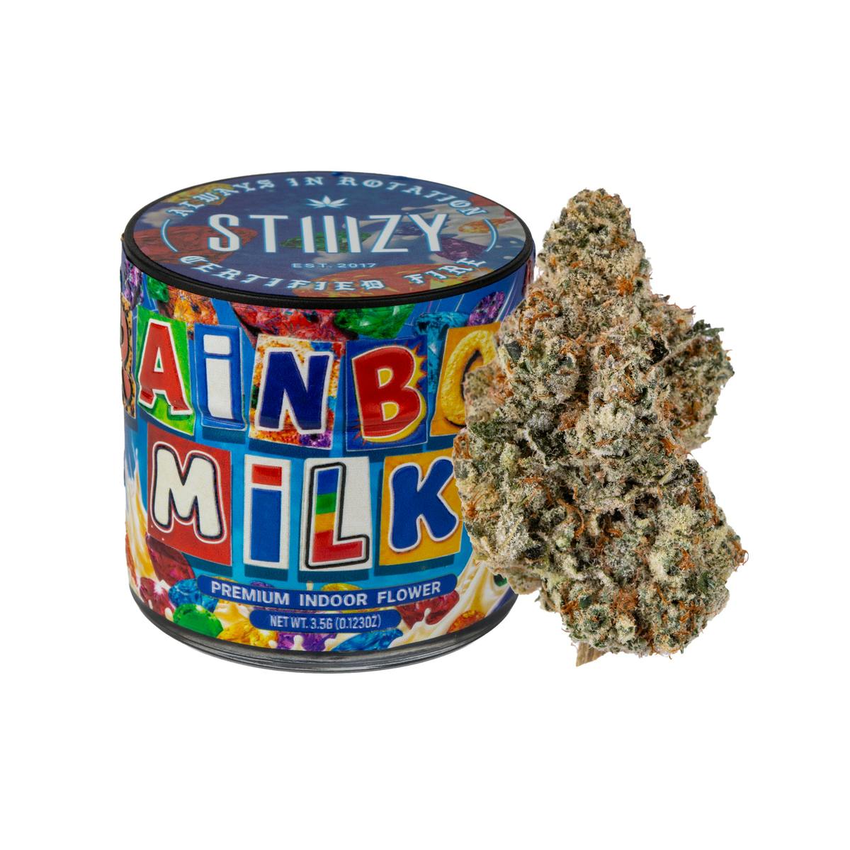 STIIIZY - Premium Jars - Rainbow Milk - 3.5g